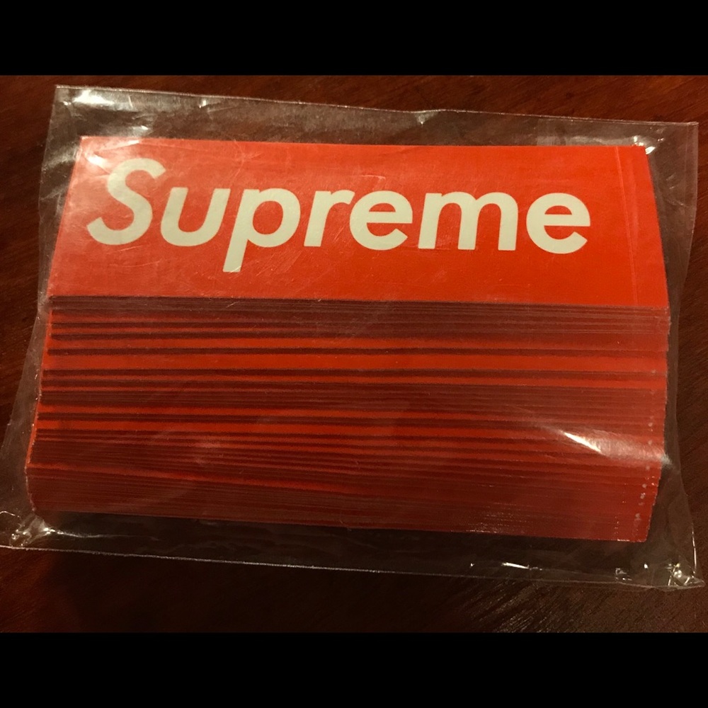 50 pack of MINI Supreme box logo stickers